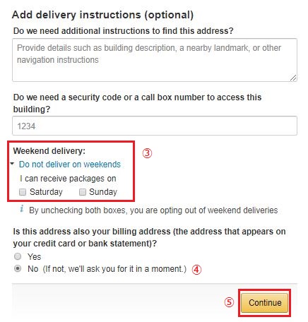 Add Delivery Instructions A